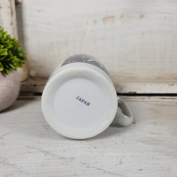 VTG Morton Salt Girl Porcelain Coffee Mug 1921 Logo When it Rains it Pours Japan - Picture 7 of 8